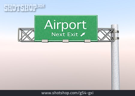
                Flughafen, Ausfahrt                   