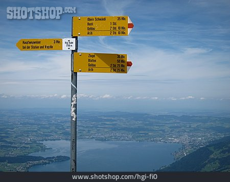 
                Weite, Wegweiser, Schweiz                   