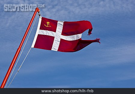 
                Fahne, Nationalflagge, Dänemark                   
