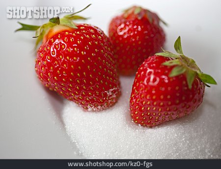 
                Erdbeere, Zucker, Süßen                   