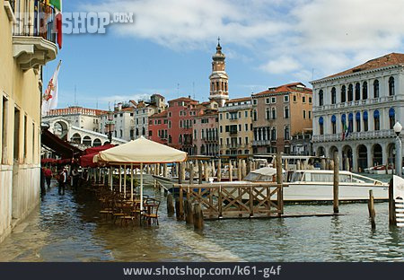 
                Restaurant, Venedig, Hochwasser                   