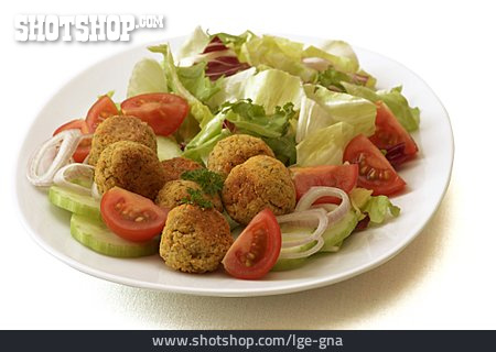 
                Salat, Tellergericht, Falafel                   