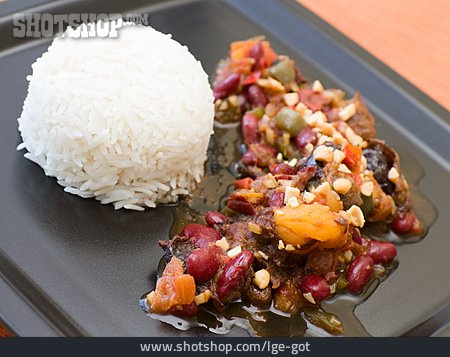 
                Reisgericht, Afrikanische Küche                   