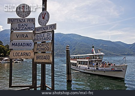 
                Reiseziel, Ausflugsschiff, Lago Maggiore                   