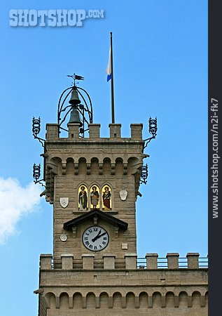 
                Turm, Rathaus, San Marino, Regierungspalast                   