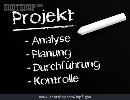 
                Schiefertafel, Projekt, Projektmanagement                   