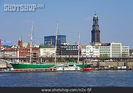 
                Hamburg, Landungsbrücken, Hamburger Hafen, St. Pauli, Rickmer Rickmers                   