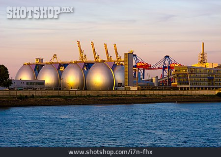 
                Hamburg, Containerhafen, Hamburger Hafen                   
