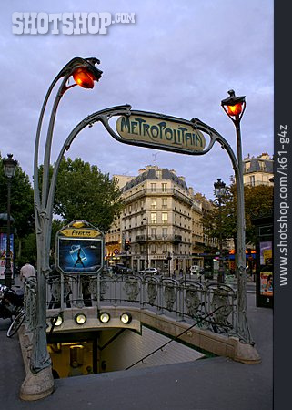 
                U-bahn, Paris, Metro                   