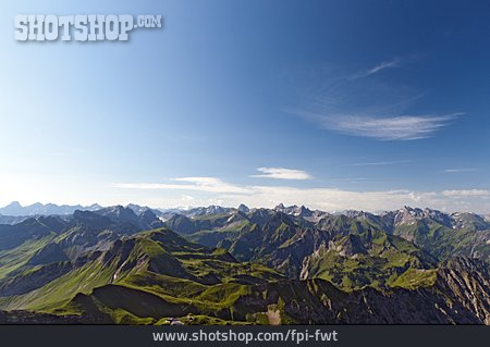 
                Bergmassiv, Nebelhorn, Allgäuer Alpen                   