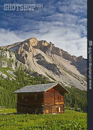 
                Berghütte, Dolomiten, Almhütte                   