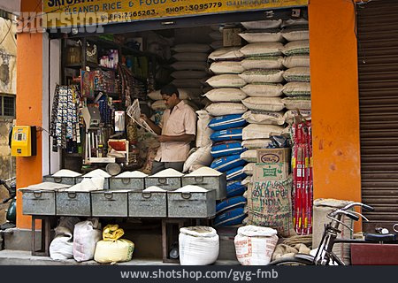 
                Marktstand, Ladengeschäft, Mysore                   