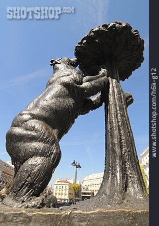 
                Statue, Bär, Madrid                   