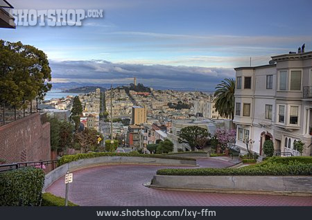 
                San Francisco, Kalifornien, ﻿lombard Street, San Francisco Bay Area                   
