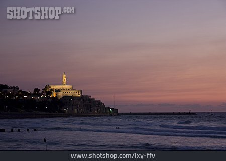 
                Sonnenuntergang, Meer, Tel Aviv                   