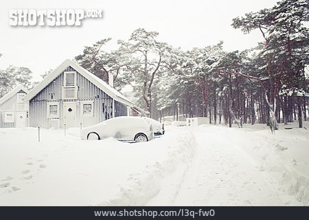 
                Winter, Haus, Schnee, Eingeschneit                   