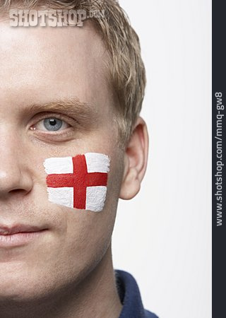 
                England, Patriotismus, Fußballfan                   