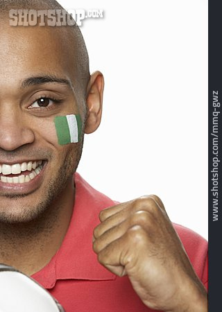 
                Fan, Jubel, Patriotismus, Nigeria                   