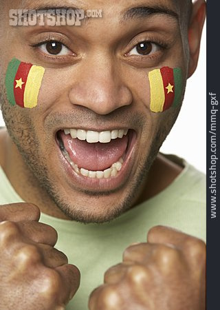 
                Fan, Jubel, Patriotismus, Kamerun                   