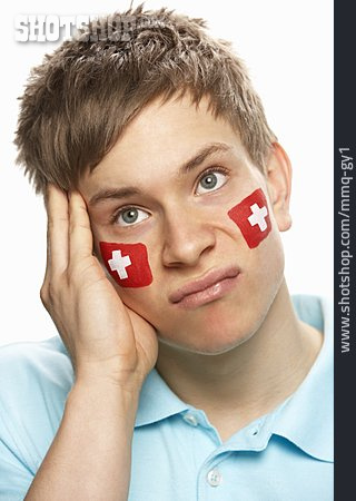 
                Fan, Enttäuscht, Schweiz, Patriotismus                   