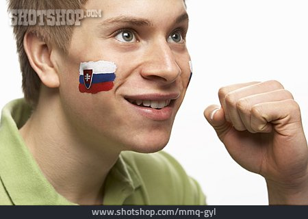 
                Fan, Patriotismus, Slowakei, Mitfiebern                   