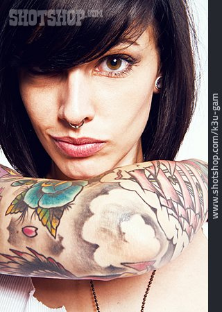 
                Woman, Tattoo, Portrait, Rockabilly                   