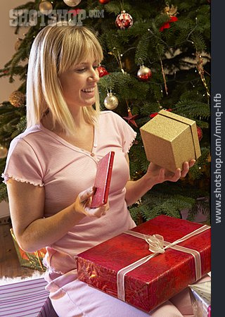 
                Young Woman, Christmas, Christmas Present                   