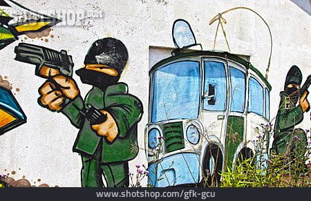 
                Graffiti, Polizei, überwachung                   