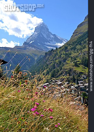 
                Gebirgslandschaft, Matterhorn                   