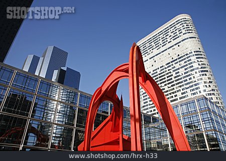 
                Skulptur, Paris, La Défense, L'araignée Rouge                   