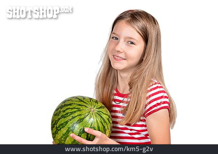 
                Mädchen, Melone                   
