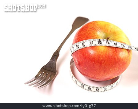 
                Apfel, Diät, Maßband                   