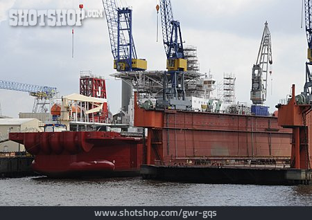 
                Dock, Werft, Hamburger Hafen                   