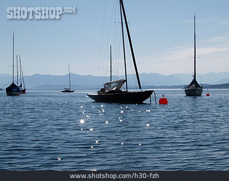 
                See, Segelschiff, Starnberger See                   