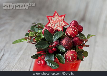 
                Weihnachtsdekoration, Blumengesteck                   