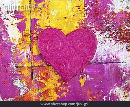 
                Herz, Acrylmalerei                   