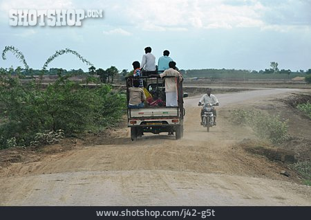 
                Transport, Asien, Geländewagen, Indien                   