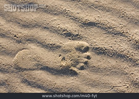 
                Hintergrund, Sand, Fußabdruck                   
