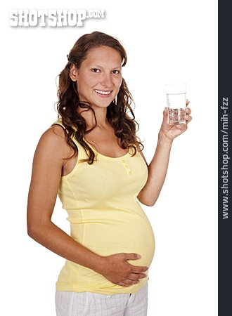 
                Durst, Wasserglas, Schwangere                   
