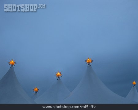 
                Christmas, Tent Roof, Poinsettia                   