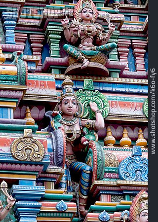 
                Statue, Hinduismus, Sri Mariamman Tempel                   