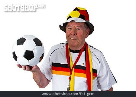 
                Senior, Fußballfan, Deutschlandfan                   