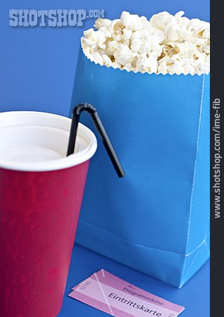 
                Popcorn, Eintrittskarte                   