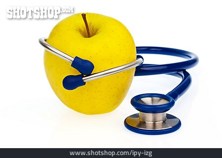 
                Gesunde Ernährung, Stethoskop                   