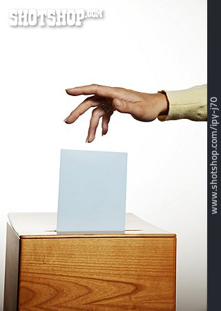 
                Wählen, Stimmzettel, Einwerfen                   