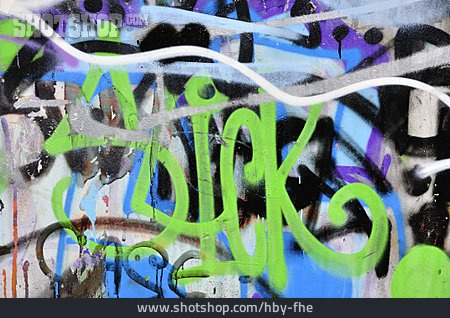 
                Graffiti, Schmiererei, Tags                   