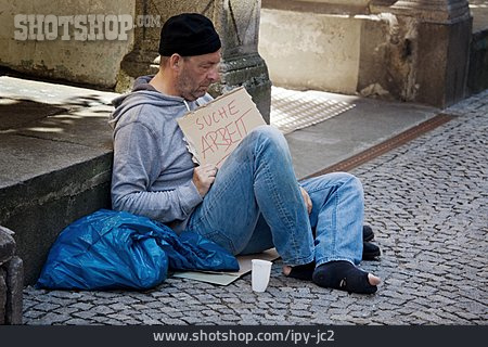 
                Arbeitssuchend, Obdachloser, Obdachlosigkeit                   