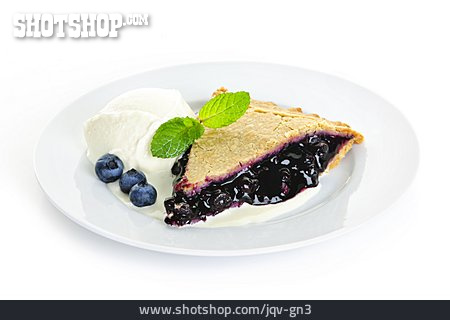 
                Dessert, Heidelbeerkuchen, Blueberry Pie                   