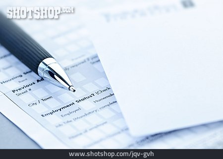 
                Kugelschreiber, Dokument, Formular                   