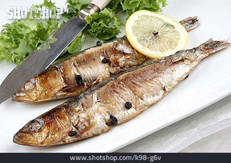 
                Gebraten, Fischgericht, Sardine                   